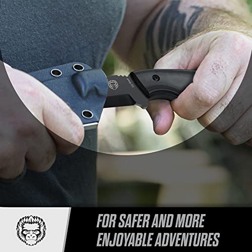Ultimate Grey Tanto Neck Knife Gift Set for Adventurers - Korvel