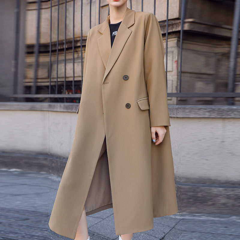 Blazer Largo Elegante para Mujeres Tallas Grandes