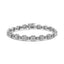 Bracelet en or blanc 10K avec diamants en maillons carrés - 2,0 cttw, taille 7,25"