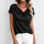 Casual Solid-Color Short-Sleeve Top for Everyday Style