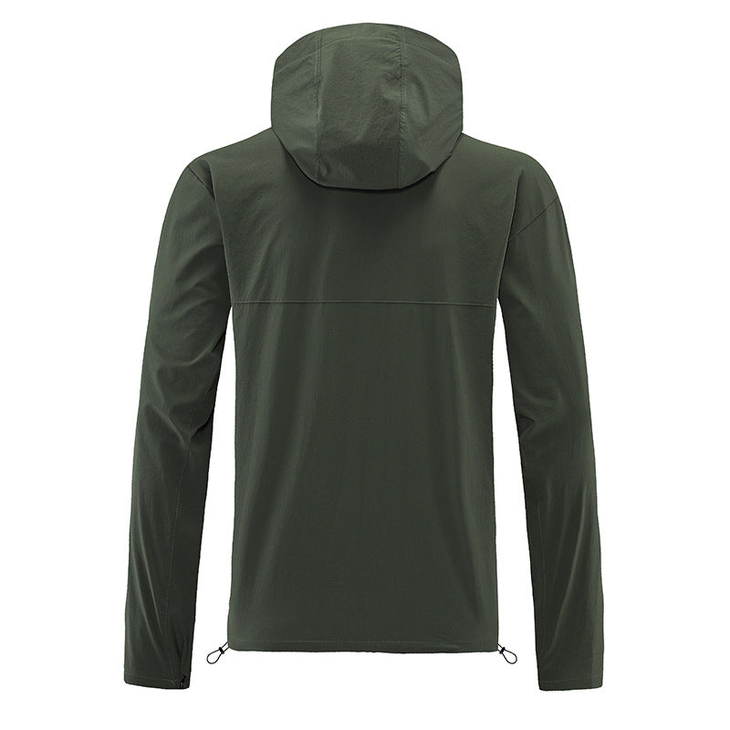 Veste coupe-vent imperméable à séchage rapide pour hommes