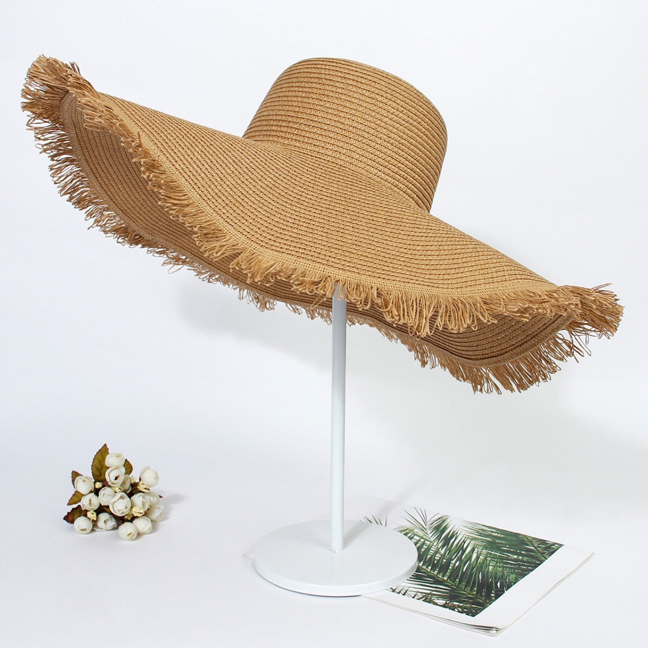 Big Brim Beach Sun Hat - Women's Woven Straw Hat