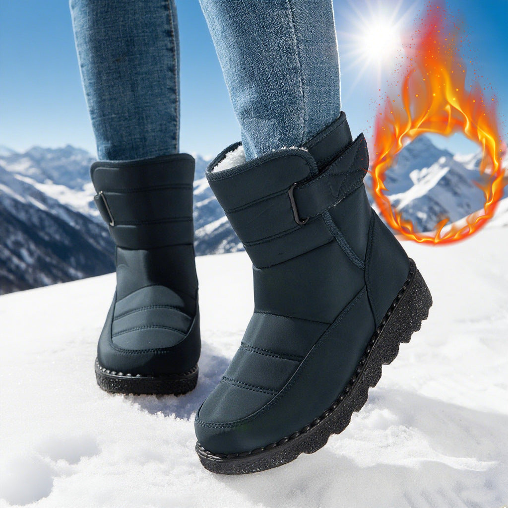 Premium Plus Size Velvet Warm Snow Boots for Women