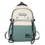 Mochila de Moda Doble de Color Contrastante para Hombre de Gran Capacidad