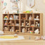 Organizador de Almacenamiento de Juguetes de Madera de 41 Pulgadas con 10 Cubos