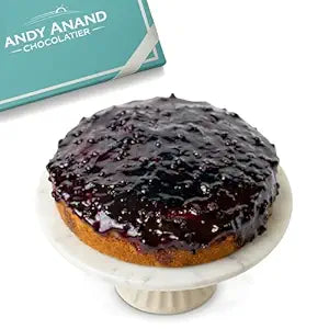 Andy Anand Keto Fresh Baked Sugar Free Blueberry Cake 9" - Handcrafted Delight