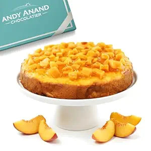 Gâteau aux pêches sans sucre Andy Anand 9" - Dessert délicieux pour les diabétiques