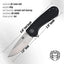 Premium Peasant Folding Pocket Knife Gift Set for Adventurers (Silver & Black) - Korvel