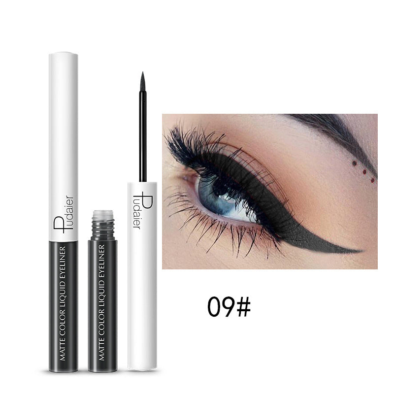 Quick-Drying Waterproof And Sweat-Proof Liquid Eyeliner Does Not Smudge Cosmetics Pudaier Color Eyeliner - Korvel