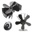 Thermal Power Fan Four Blade Wood Burning Stove Fan Ecological Fireplace Fan Wood Fireplace Thermal Fan/Fan Thermometer - Korvel