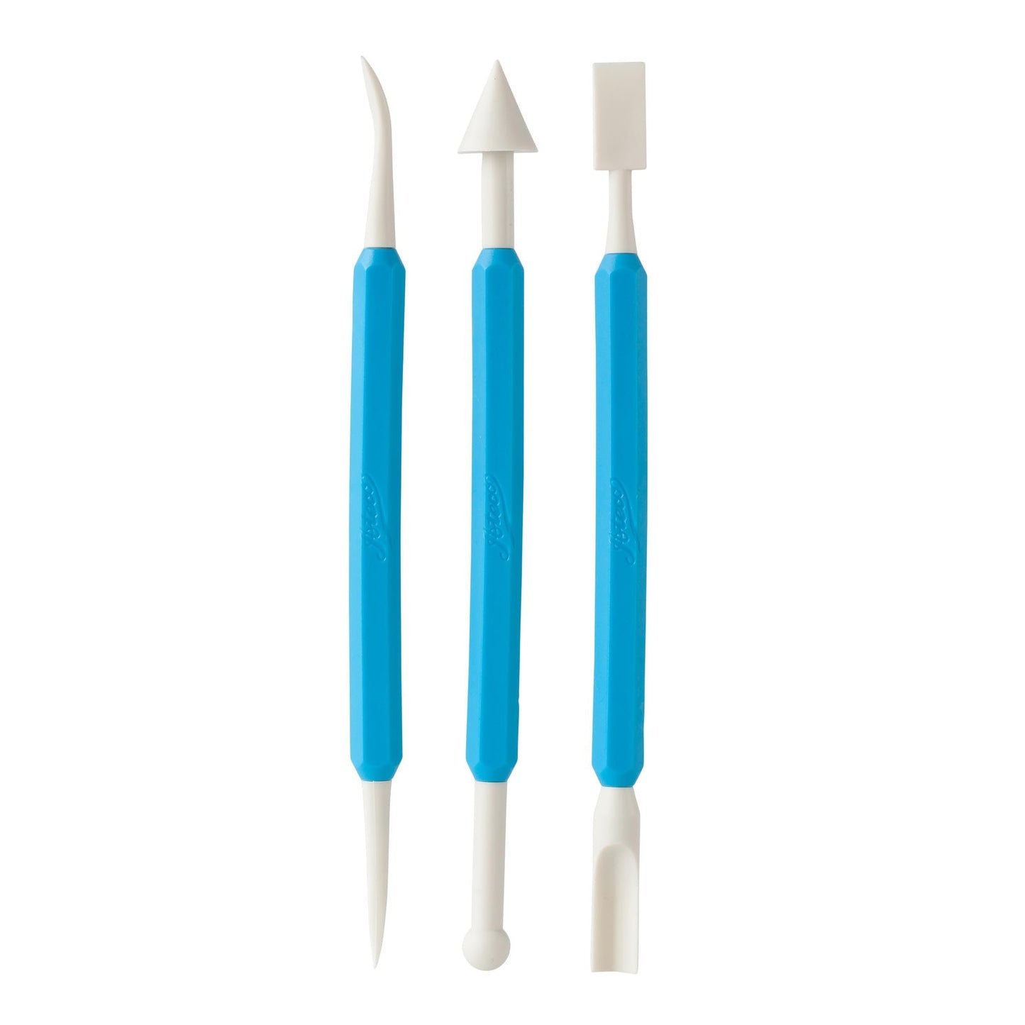 Juego de herramientas de modelado Ateco 4205 de 3 piezas para detalles de fondant