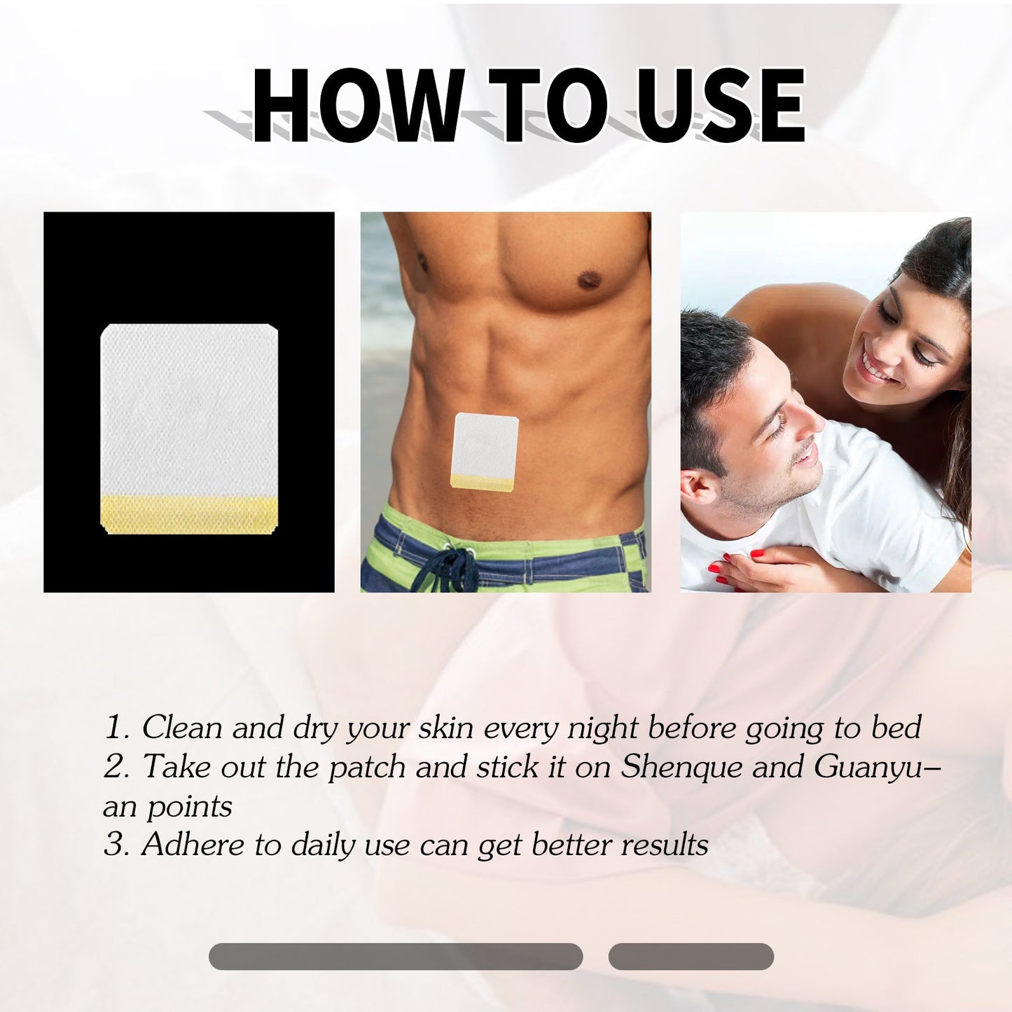 Body Care Patch, Men's Body Health Care Belly Button Patch Warm Kidney, Protect Yang And Benefit Kidney Patch - Korvel