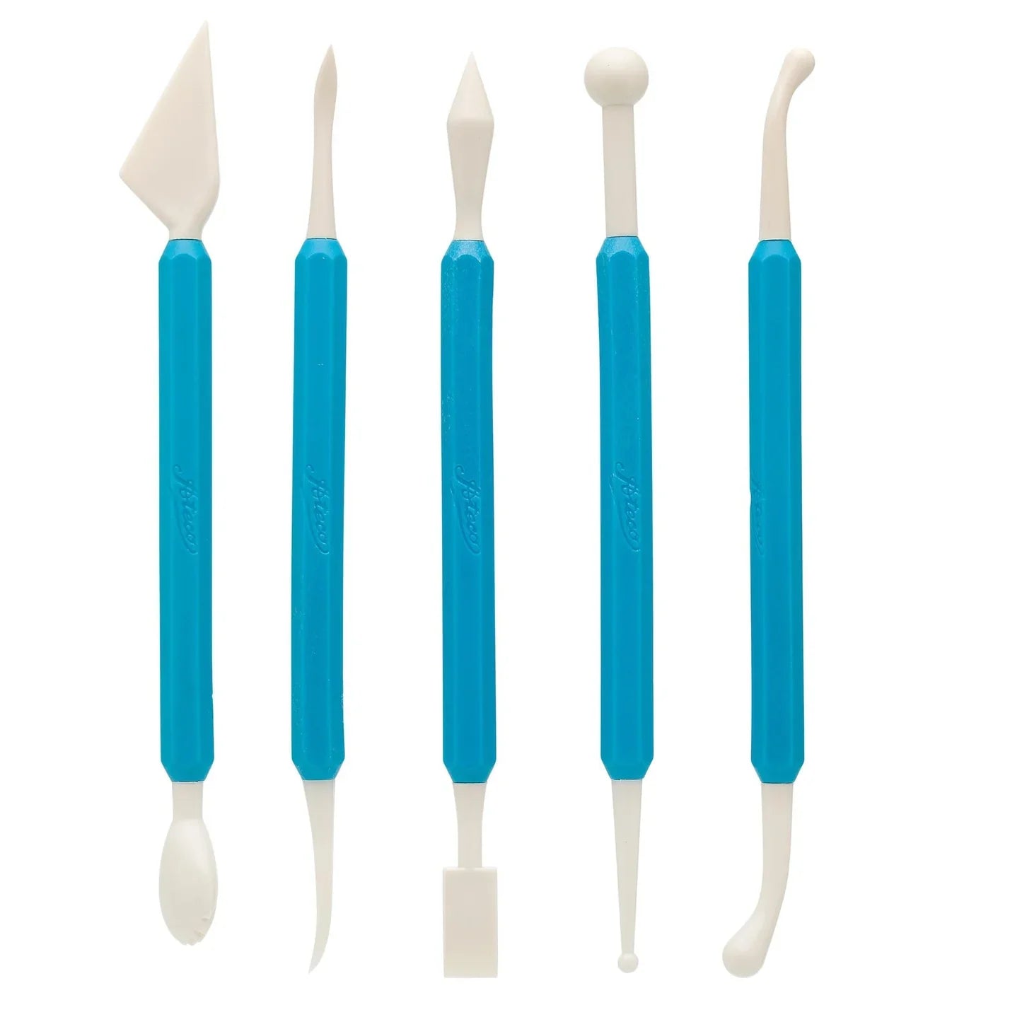 Juego de herramientas de modelado Ateco 4212 de 5 piezas para decoración de pasteles
