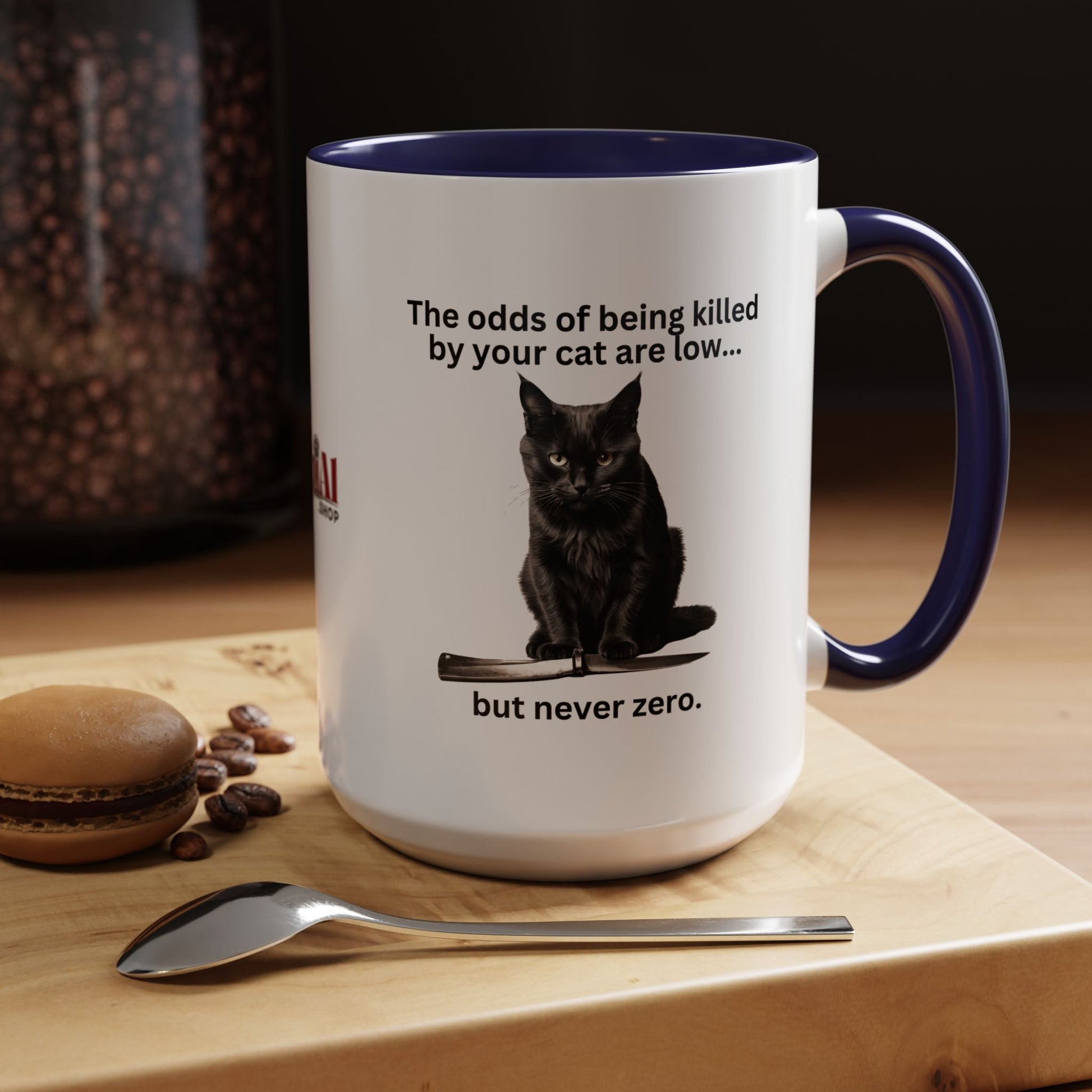 Charming Cat-Themed Accent Coffee Mug (11oz & 15oz) - Korvel