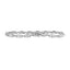 14K White Gold Princess-Cut Diamond Link Bracelet - 1.00 Cttw