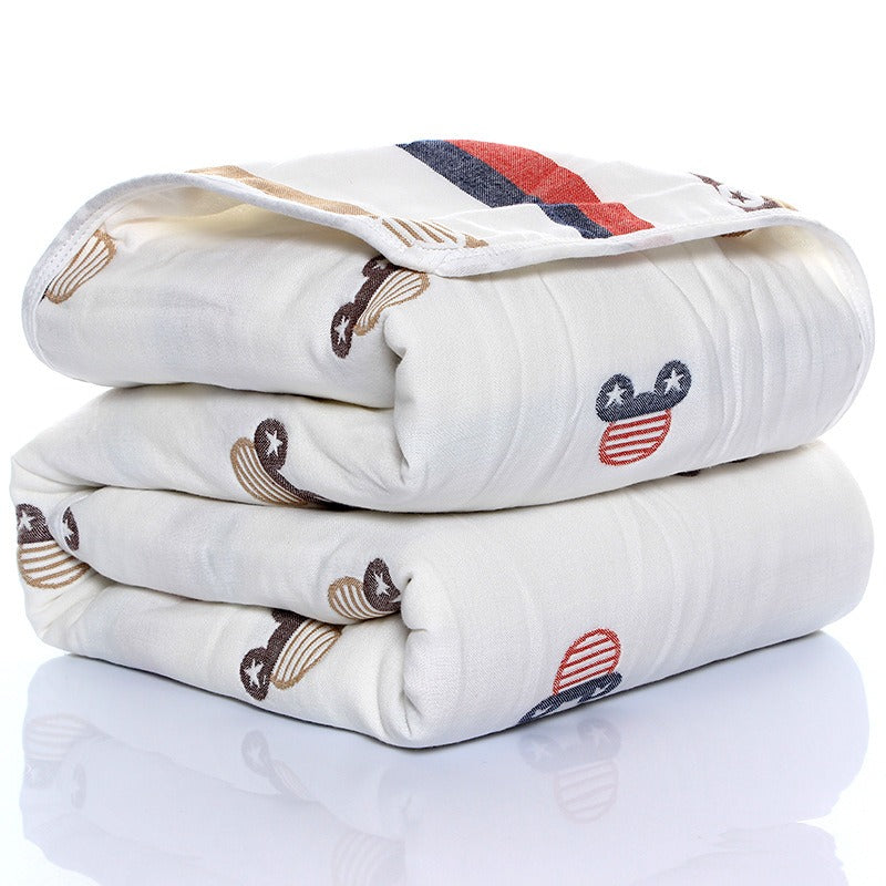 Manta de Recepción de Gasa de Seis Capas Premium para Bebés