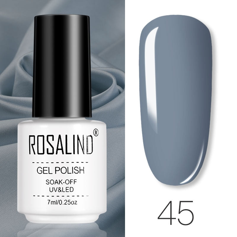 ROSALIND Gel Polish Set Manicure for Nails Semi Permanent Vernis top coat UV LED Gel Varnish Soak Off Nail Art Gel Nail Polish - Korvel