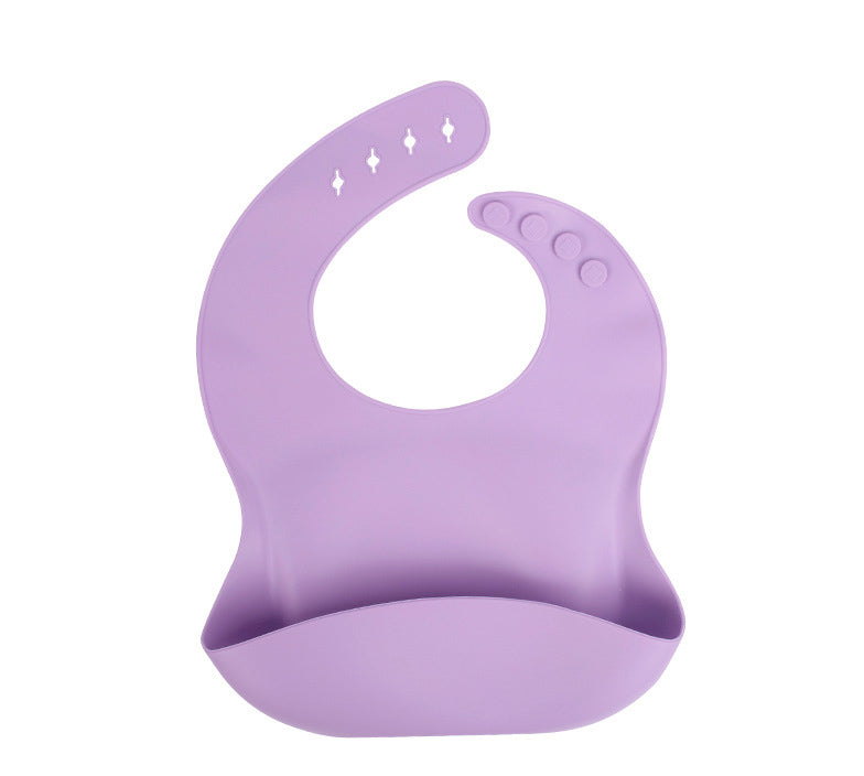 Baby silicone rice bag Baby rice bag bib Baby saliva towel waterproof mouth bag No wash and oil proof - Korvel
