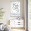 L'impression sur toile Chat Le Monde Peut Attendre