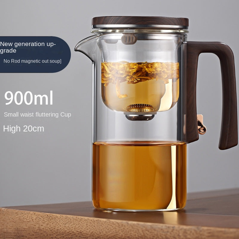 Xiaoman Elegant Magnetic Suction Glass Teapot