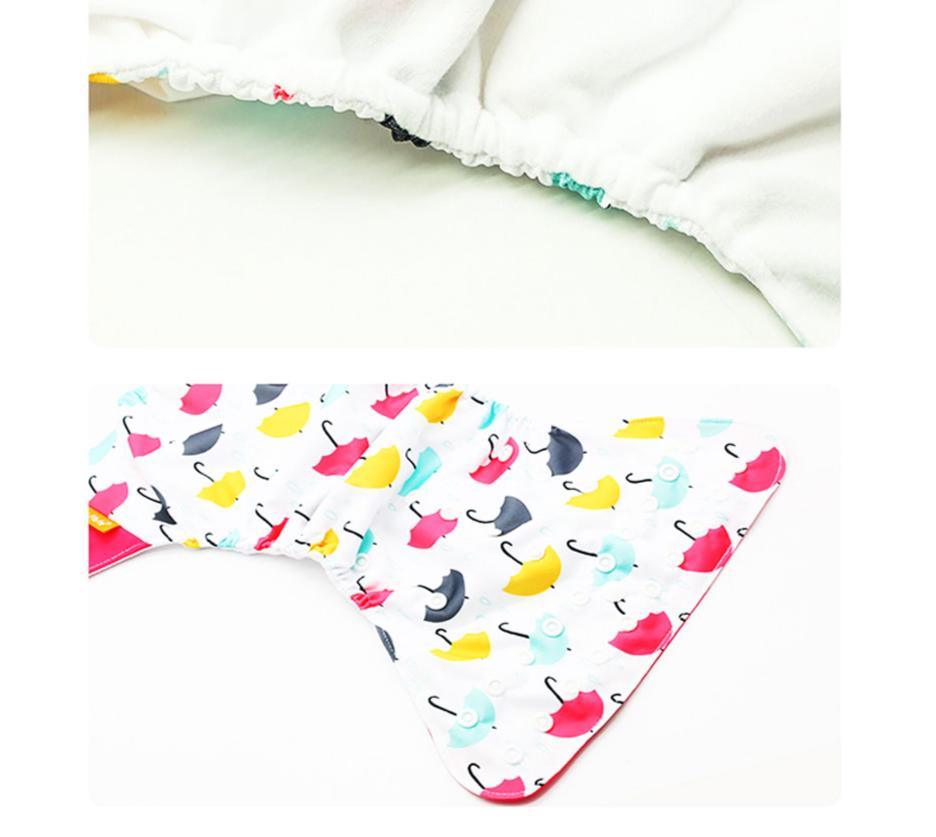 4PCS Eco-friendly Adjustable Cloth Diapers Set for Babies