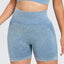 Shorts Actifs Taille Haute Lavés
