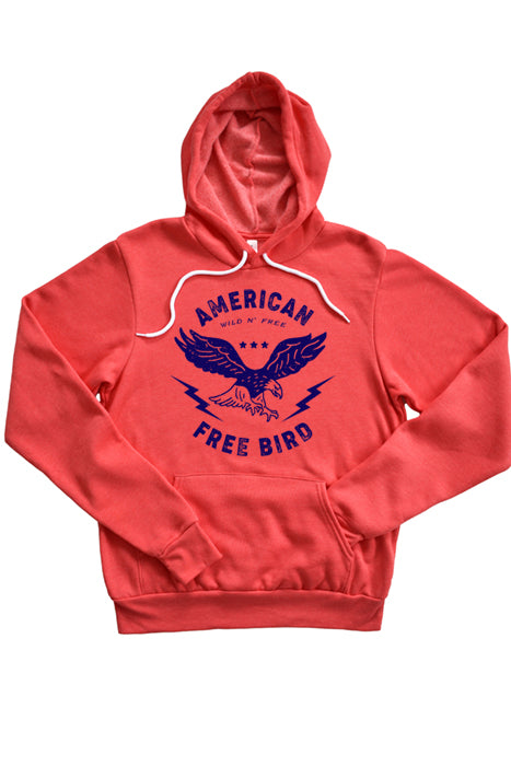 Unisex American Free Bird Hoodie - Cozy & Stylish - Korvel