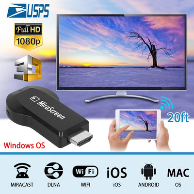 Adaptateur d'affichage sans fil 1080P pour un streaming sans effort