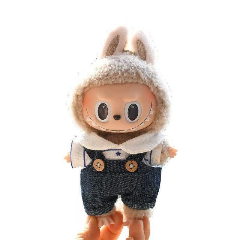 Clothing] Labubu Clothes with PVC Face Pendant, Labubu Sitting Party Series Doll Clothing - Korvel