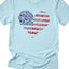 American Flower Heart Tee 4235