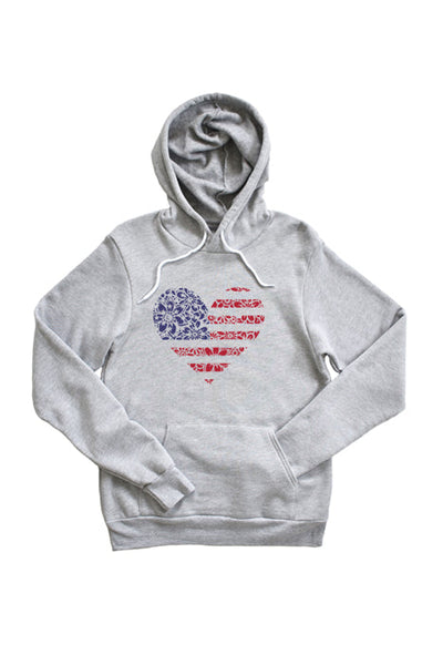 Sudadera con capucha American Flower Heart 4235