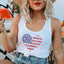 American Flower Heart Tank 4235