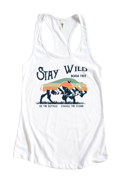 Stay Wild Roam Free Tank 4236