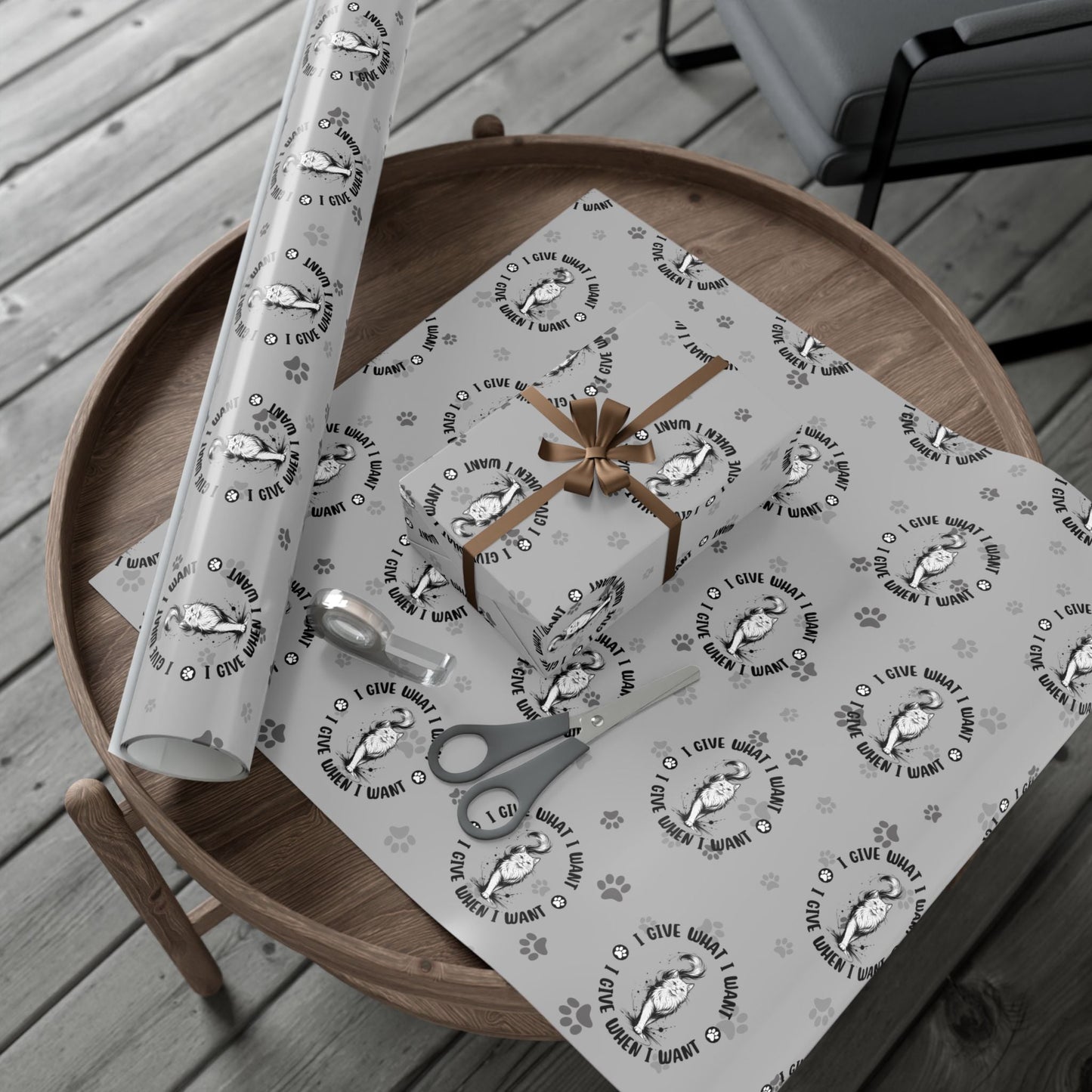 I Give What I Want – Cat Lover Gift Wrap