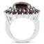 9.90 Carat Genuine Garnet .925 Sterling Silver Engagement Ring