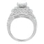 14KT White Gold Diamond Engagement Ring - 2 1/4 cttw