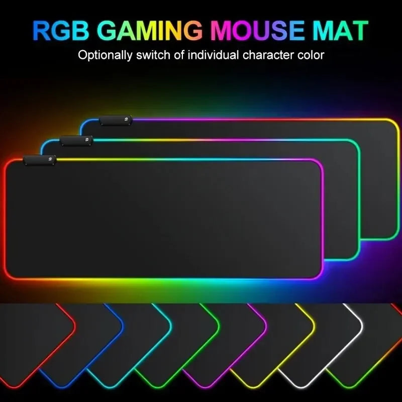 Premium Extended Gaming Mouse Pad with Touch Control Lighting