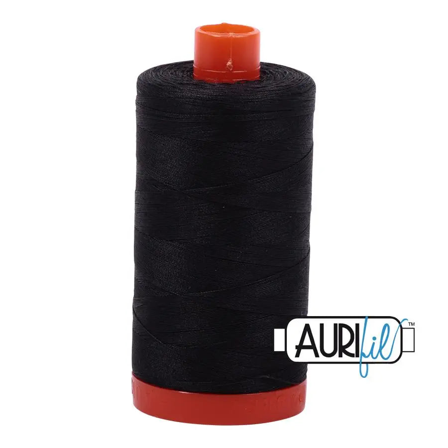 4241 Gris Muy Oscuro Aurifil Algodón 50wt Carrete Grande
