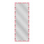 62.6-inch x 23.3-inch pink Hollywood illuminated full body vanity mirror with 3 color modesstanding floor mirror touch control - Korvel