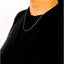 Solid 10K Yellow Gold 0.5mm Slim Rope Chain Necklace - 18"