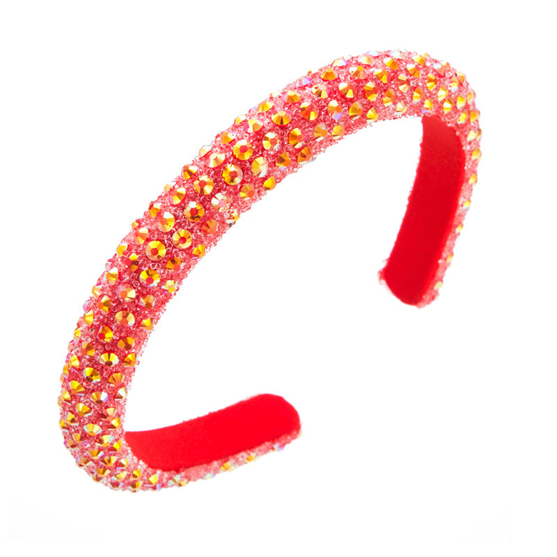 Diadema de Aro con Rhinestones de Color