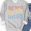 Boat Waves Sun Rays Sweatshirt 4251