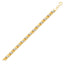 14k Two-Tone Gold Fancy Weave Bracelet