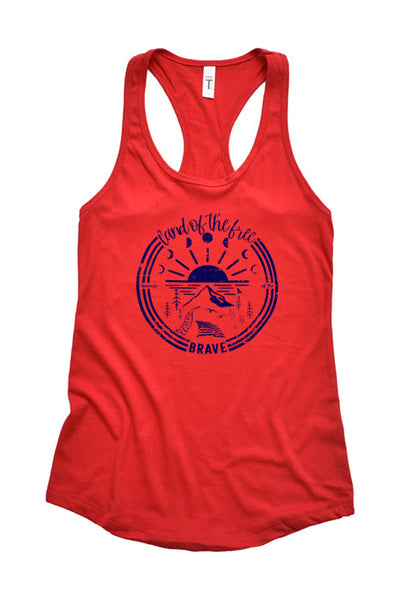 Brave Spirit Racerback Tank - Wildberry Waves - Korvel