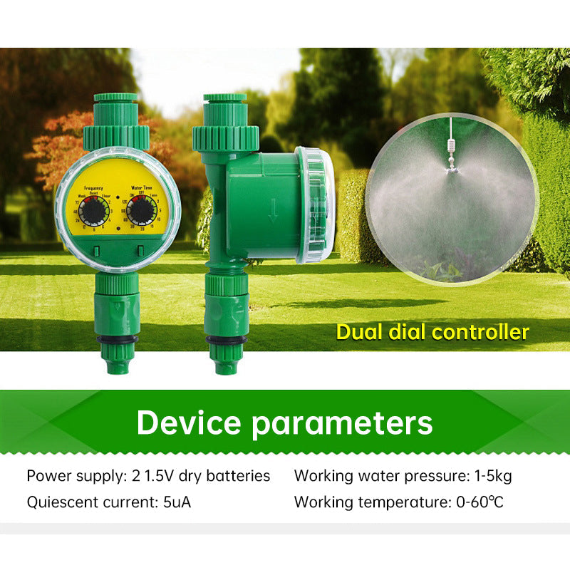 Outdoor plastic garden hose equipped with electronic automatic irrigation timer - Korvel