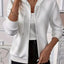 Texture Zip-Up Hoodie with Adjustable Drawstring