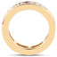 14K Yellow Gold Plated Multi Sapphire Eternity Ring