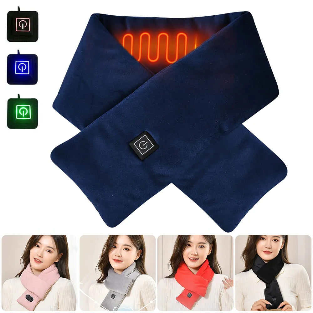 Adjustable USB Heated Scarf for Ultimate Warmth