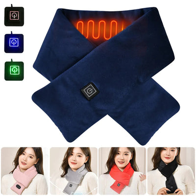Adjustable USB Heated Scarf for Ultimate Warmth