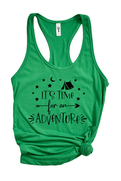 Time for an Adventure Racerback Tank Top